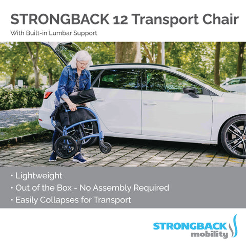 STRONGBACK Excursion : 12 Transport Wheelchair