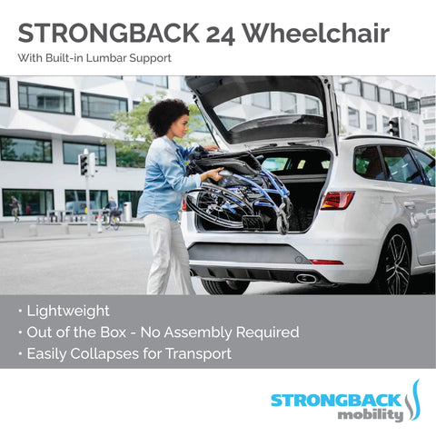 STRONGBACK 24 Wheelchair  Lightweight and Ergonomic Design