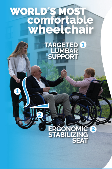 STRONGBACK Comfort : 24+AB Wheelchair